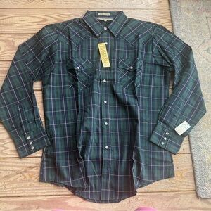 Vintage timber run western shirt size L NWT